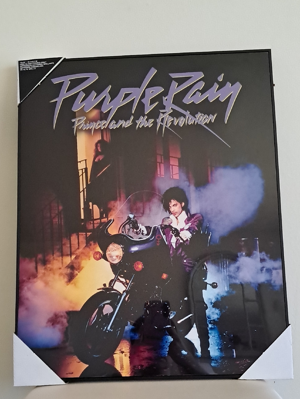 New!Purple Rain High Gloss Framed Print